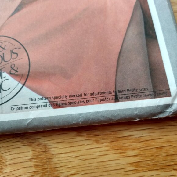 Vintage 80s Dress and Jacket Sewing Pattern Size 10 Simplicity 9965 CUT - Picture 5 of 9